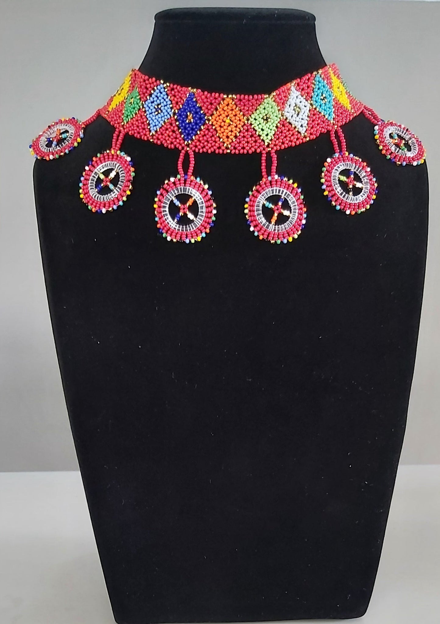 Beaded Circle Chocker