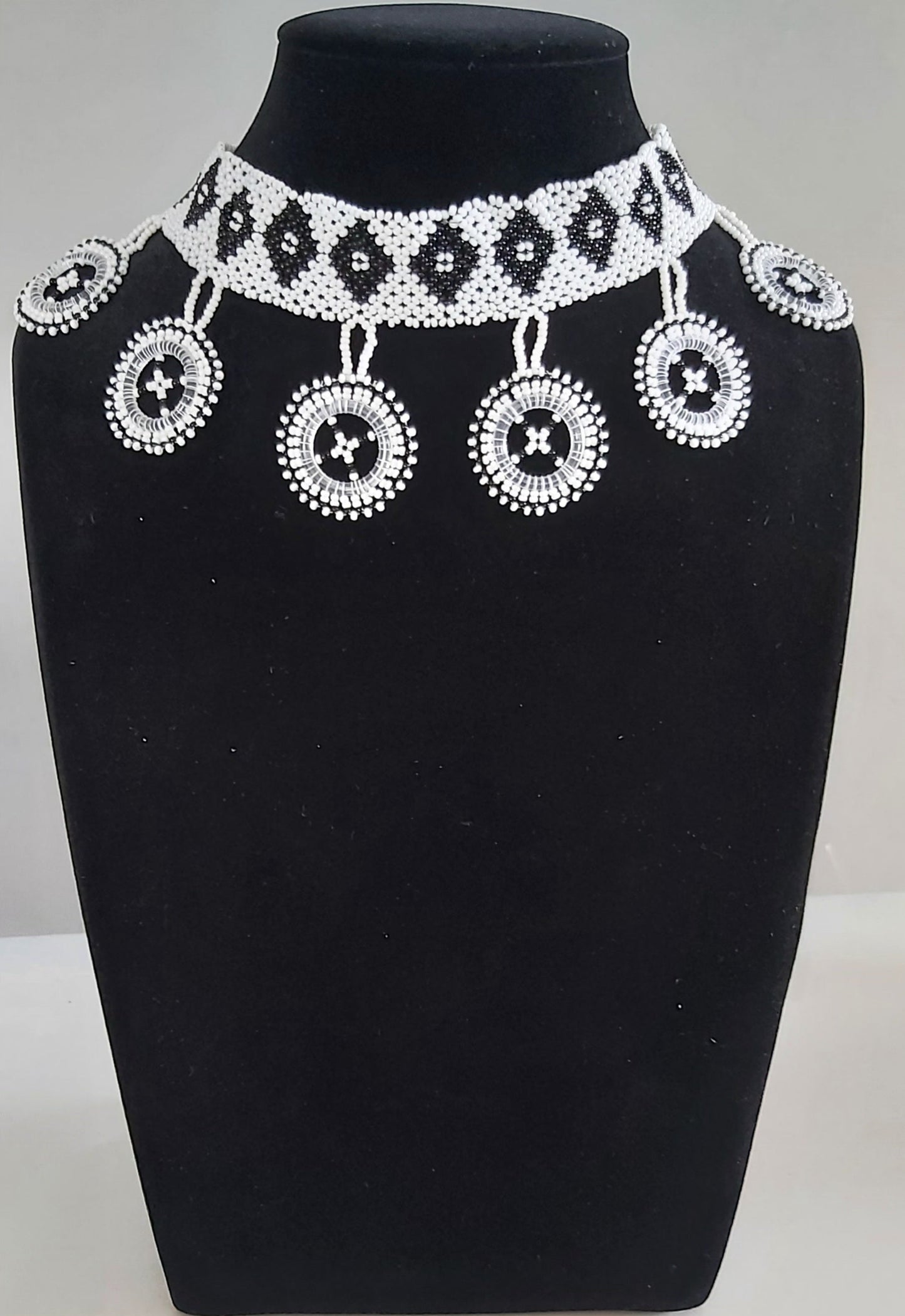 Beaded Circle Chocker