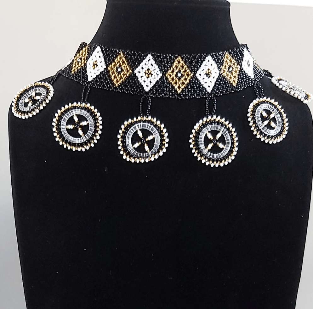 Beaded Circle Chocker