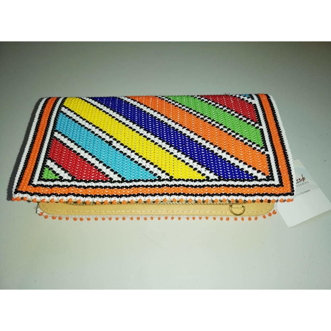 Beaded Wallet (Ndebele pattern)